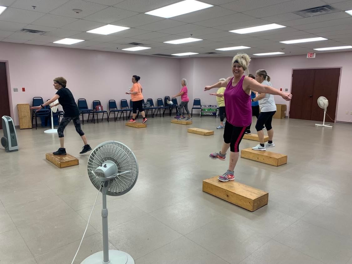 Step Aerobics Class