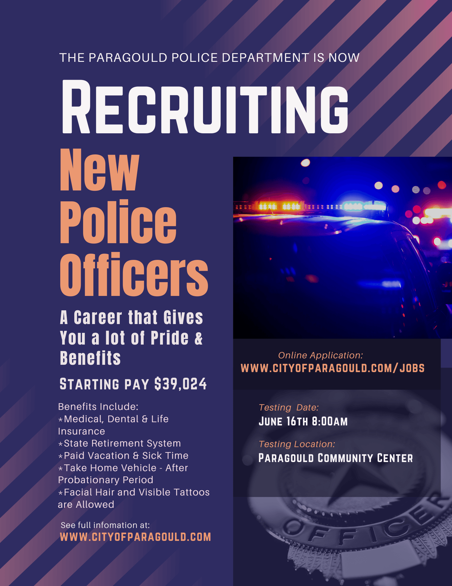 Police Recruitment Flyer